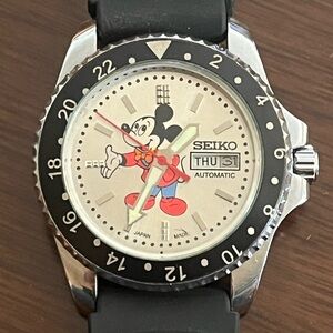 Beautiful Large Seiko Automatic Mickey Watch